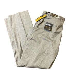 APT 9 Men's Modern Fit Polished Dress Pants Light Gray Size 36/34 NWT